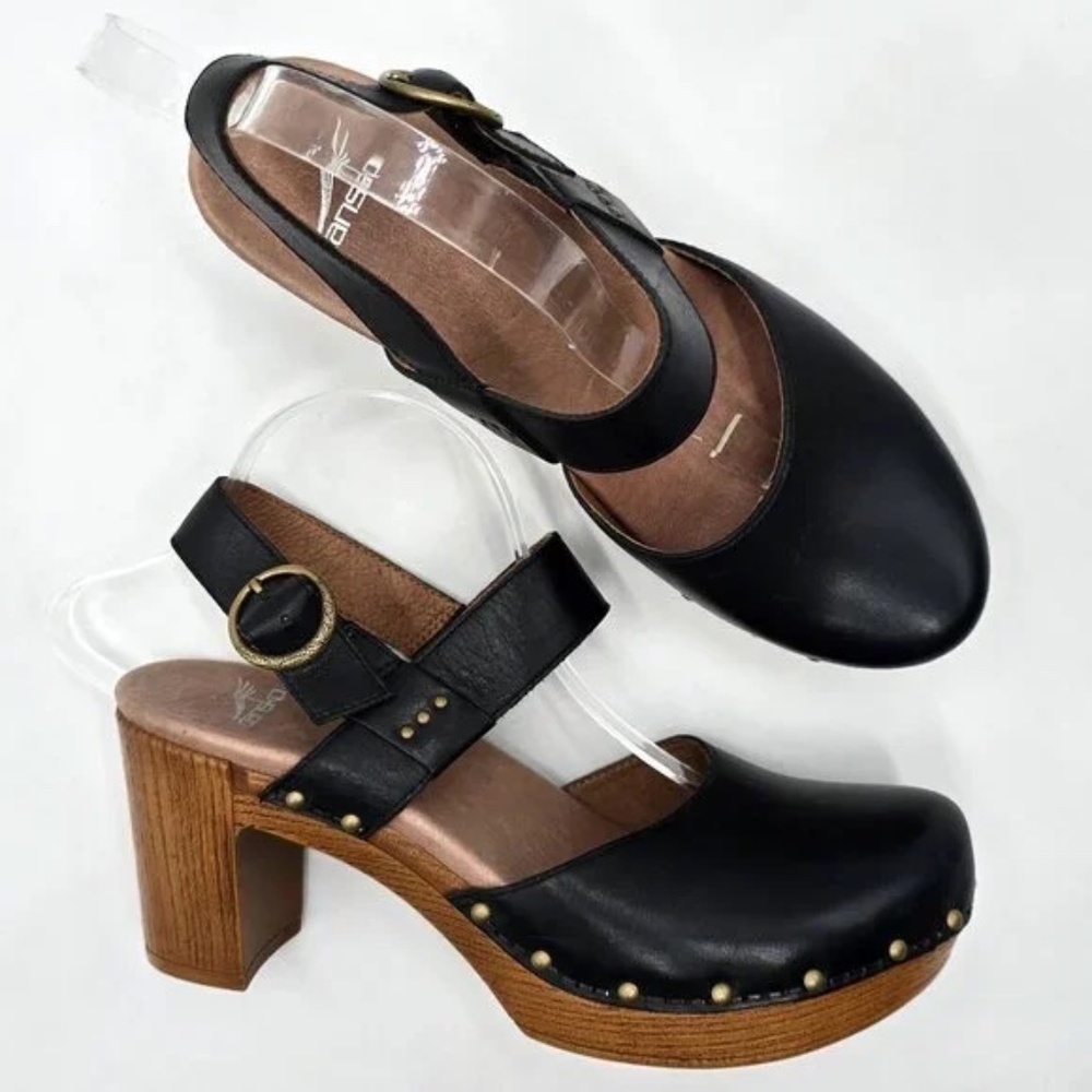 Dansko Mary Janes Heeled Clog Sandals